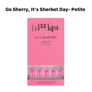 Red Aspen Dash Nails - Go Sherry, It’s Sherbet Day